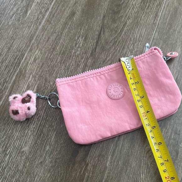 Kipling CREATIVITY SMALL POUCH  coin bag or organizer in cosmo pink with monkey - Picture 3 of 10